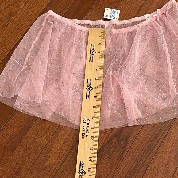 New Justice Juniors Pink Gem Tulle Sheer Dance Ballet Skirt Size 20 - Picture 8 of 8